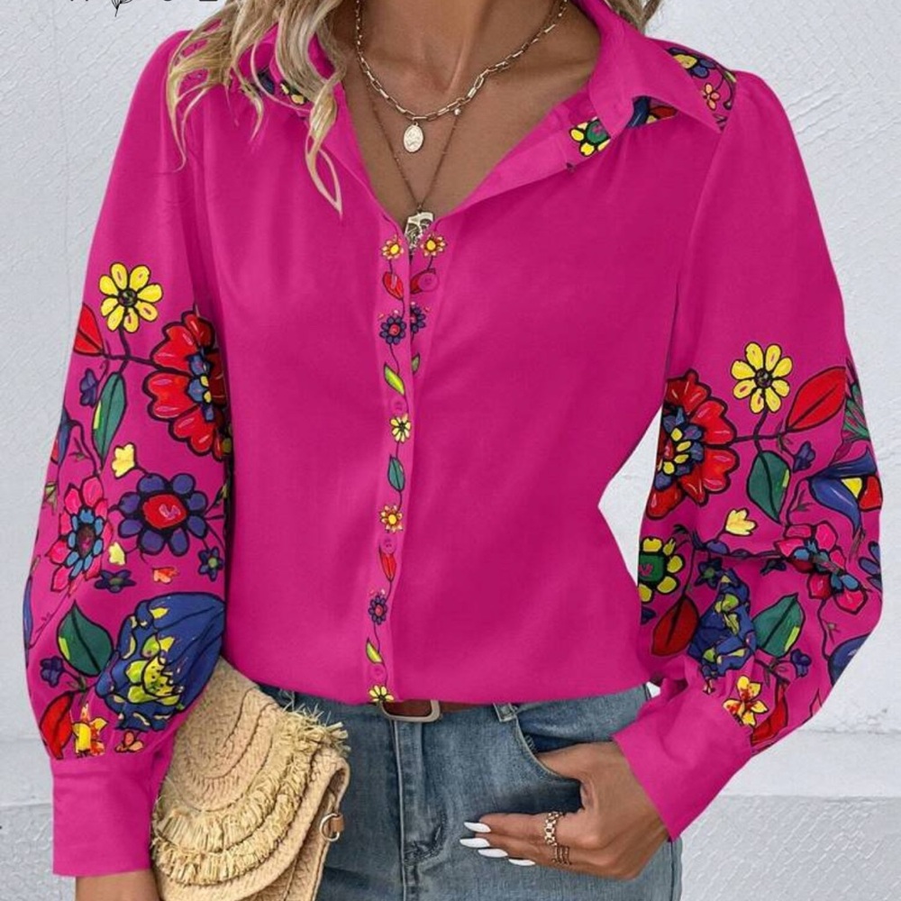 Floral Pink Women's Top